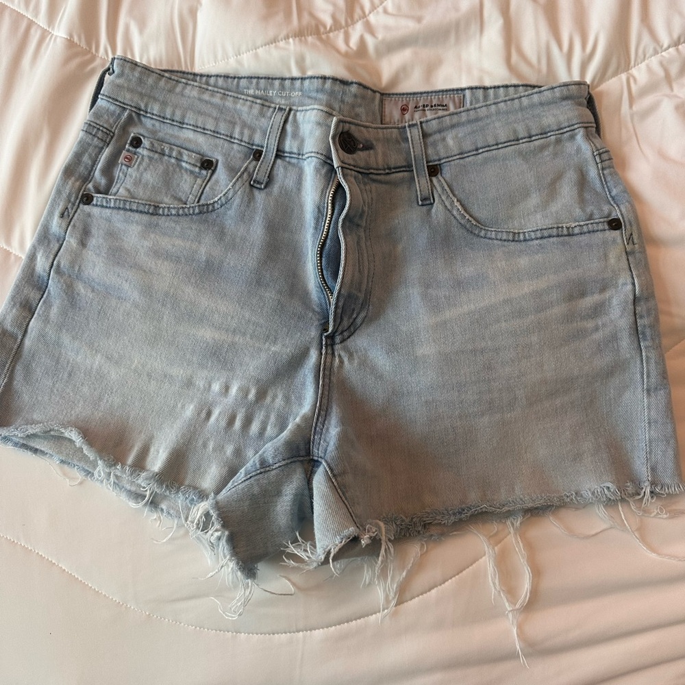 AG Adriano Goldschmied Light Wash Jean Shorts